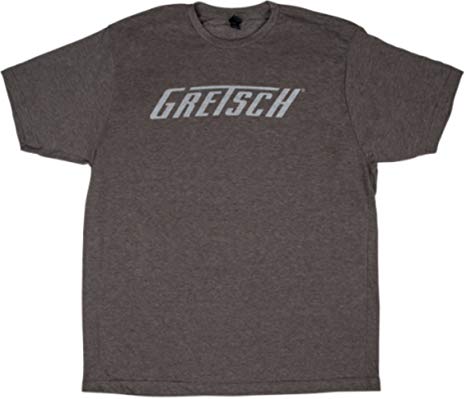 Gretsch Logo - Gretsch Logo T Shirt Gray, 099 4874 XL
