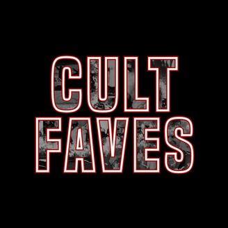 Cult Logo - Cult Faves. Listen via Stitcher for Podcasts