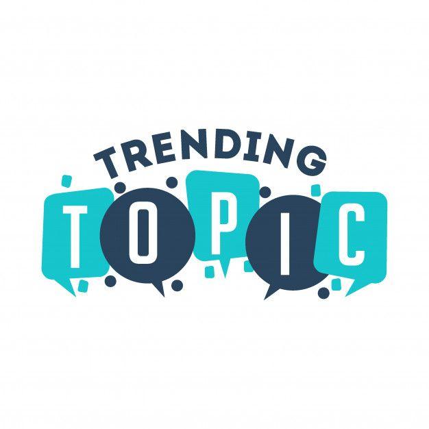 Topic Logo - Trending topic in chat balloon Vector | Premium Download