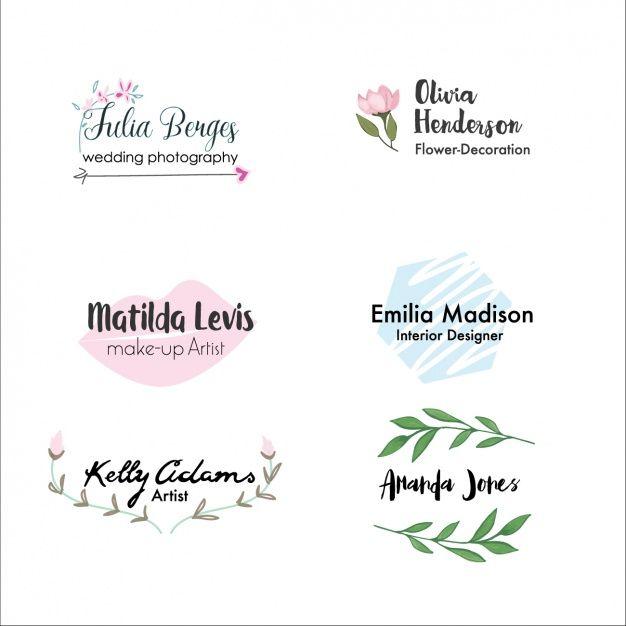 Painted Logo - Hand painted logo collection Vector | Free Download