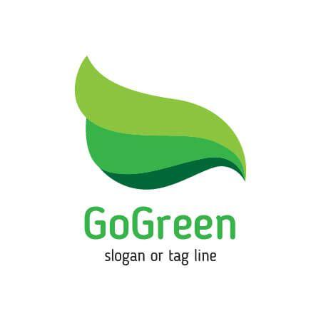 Go Green Logo - Buy Natural Eco Green Logo Template Design Vector