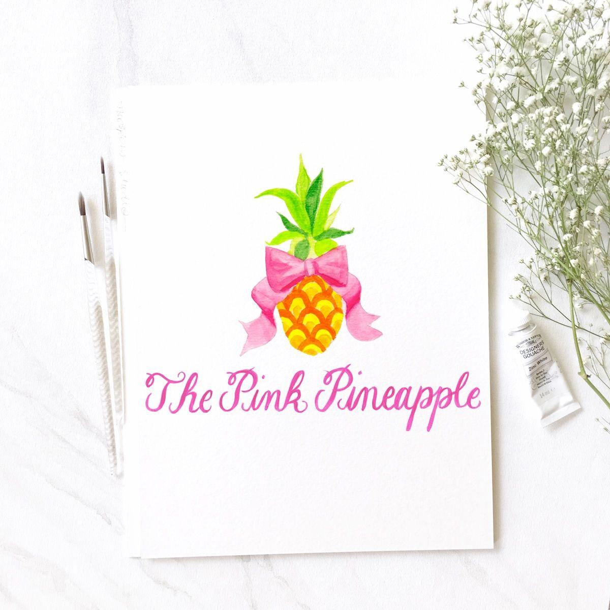 Painted Logo - Watercolor Art and Painted Brush Lettering Logo | Custom Invitations ...