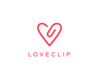 Clip Logo - love clip Designed by designabot | BrandCrowd
