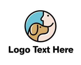 Playful Logo - Dog & Man Logo