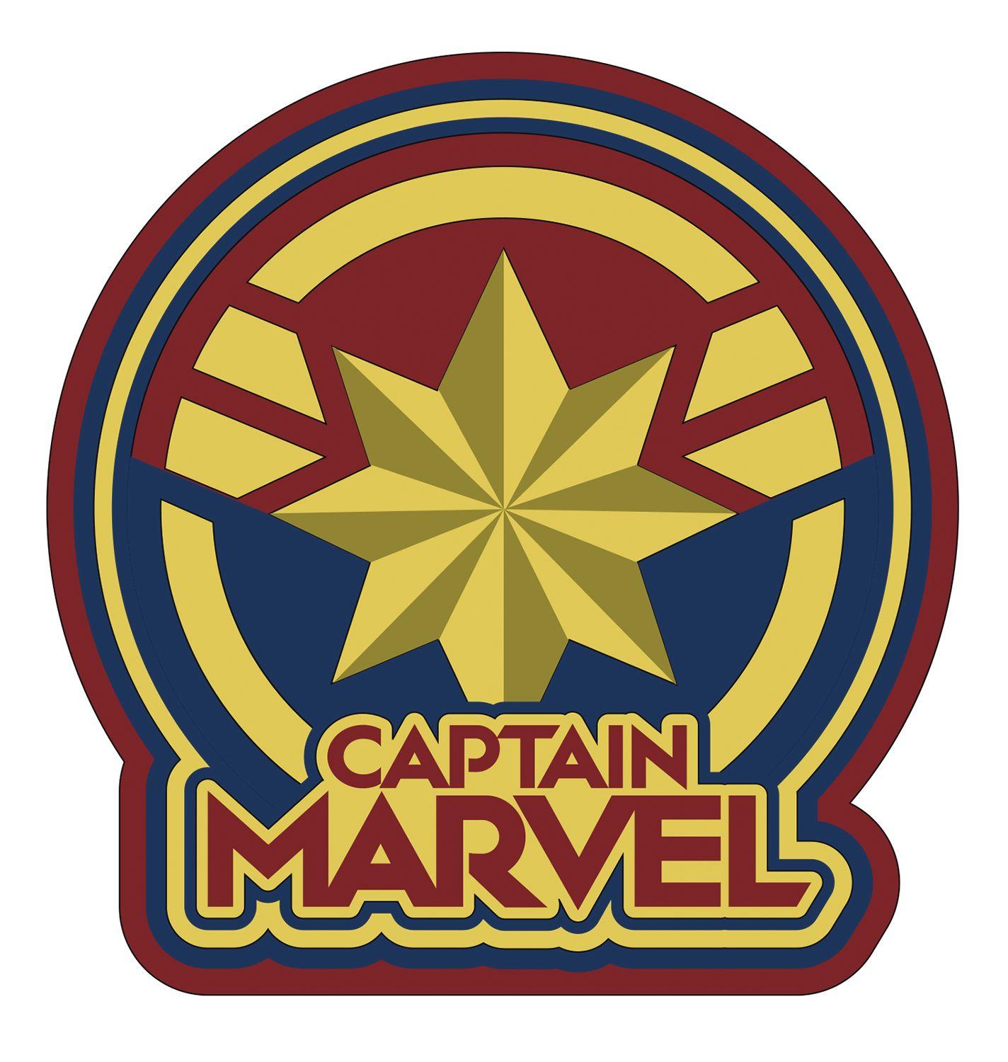 Previews Logo - FEB199042 - CAPTAIN MARVEL LOGO SOFT TOUCH PVC MAGNET - Previews World