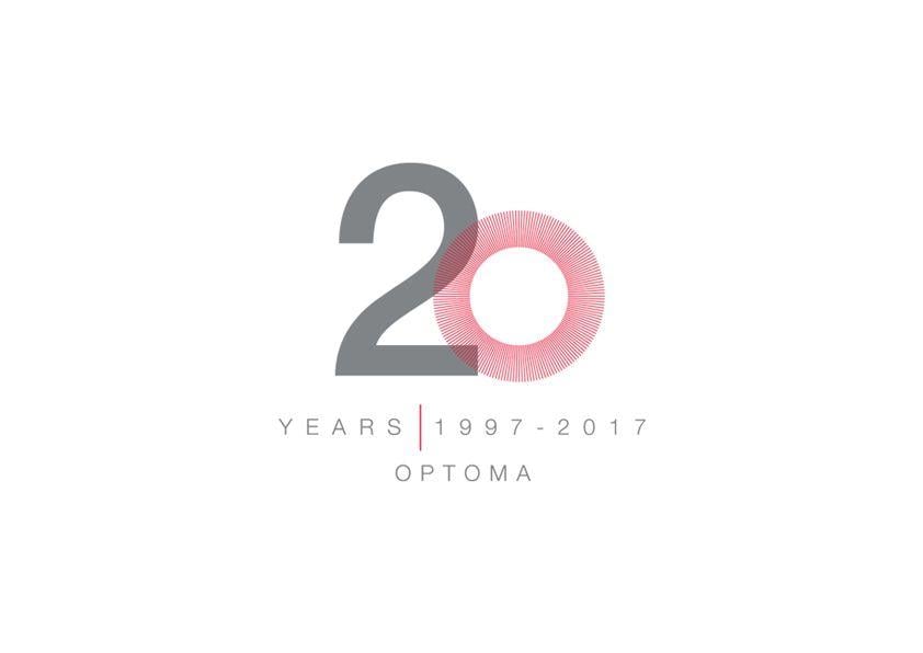 Optoma Logo - Optoma 20 year logo design