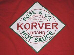 Korver Logo - Details about Chicago Bulls Hot Sauce Korver shirt bench mob sixers cavs hawks