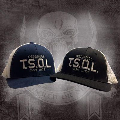 Tsol Logo - TSOL- Logo Embroidered trucker hat | Punk & Metal baseball, military ...