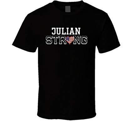 Cool Julian Name Logo - Amazon.com: Julian Strong American Pride Family Last Name Cool T ...