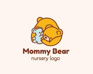 Mommy Logo - Mommy bear nursery logo Designed
