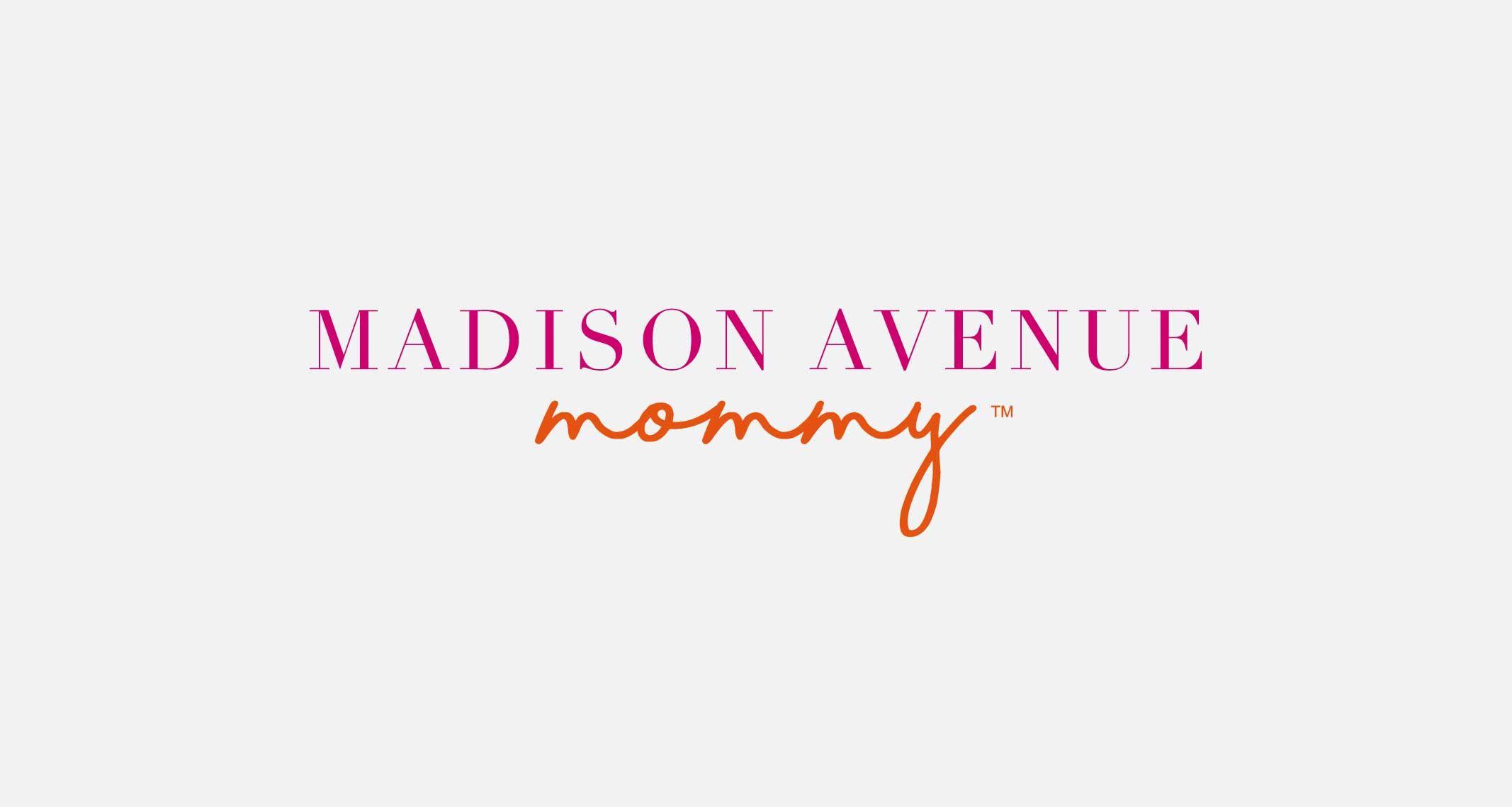 Mommy Logo - Madison Avenue Mommy Logo Design, Identity, and Website Drop