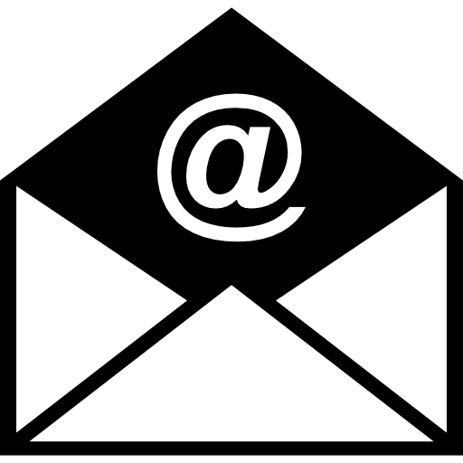 Emal Logo - Opened email envelope Icon