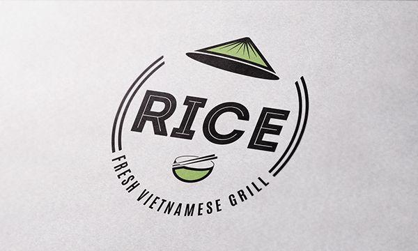 Vietnamese Logo - RICE - Fresh Vietnamese Grill - Logo presentation on Behance