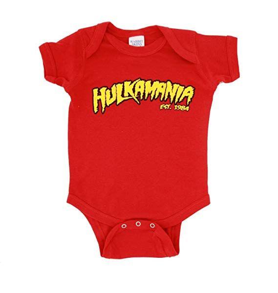 Hulkamania Logo - Amazon.com: Hulkamania Hulk Hogan Logo Red Snapsuit Infant Onesie ...