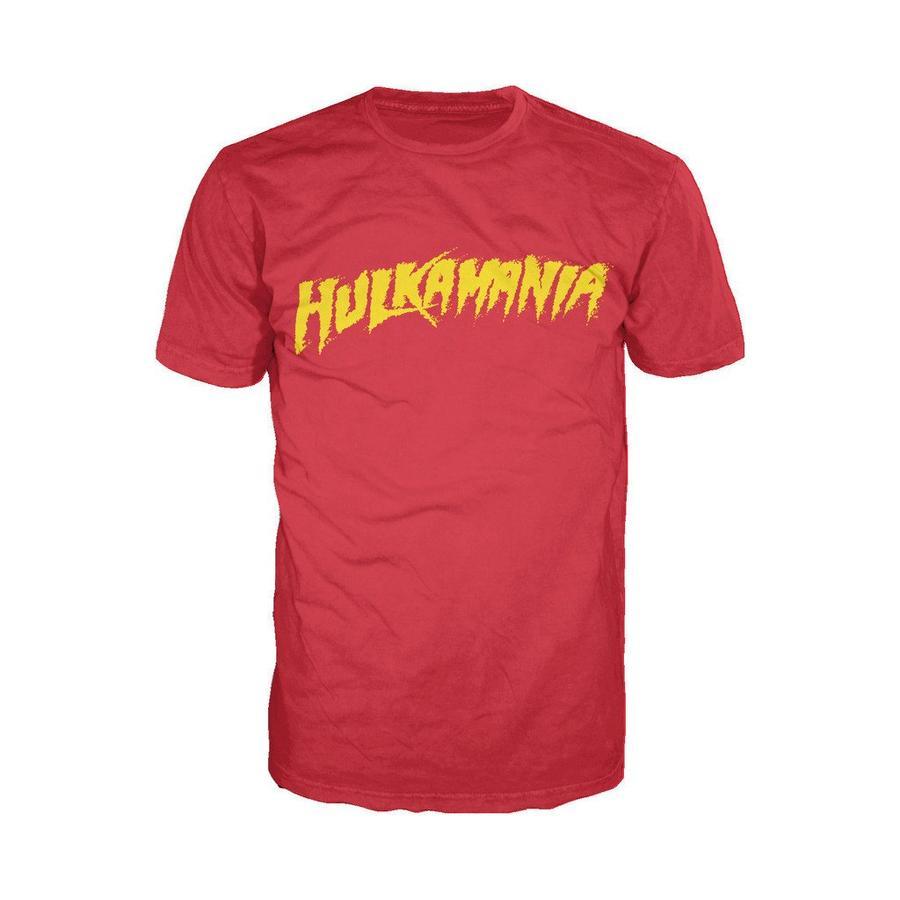 Hulkamania Logo - WWE Hulk Hogan Hulkamania Logo Official Men's T-shirt (Red) – WILD ...