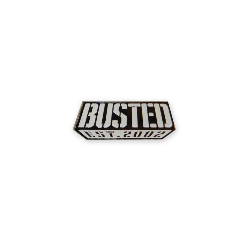 Busted Logo - Text Logo Pin Badge