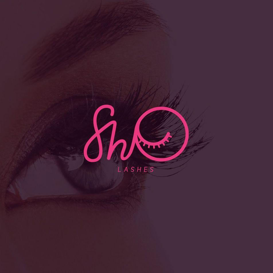 Sho Logo - serbaneka creative Sho Lashes Logo | beauty logo | Lashes logo ...