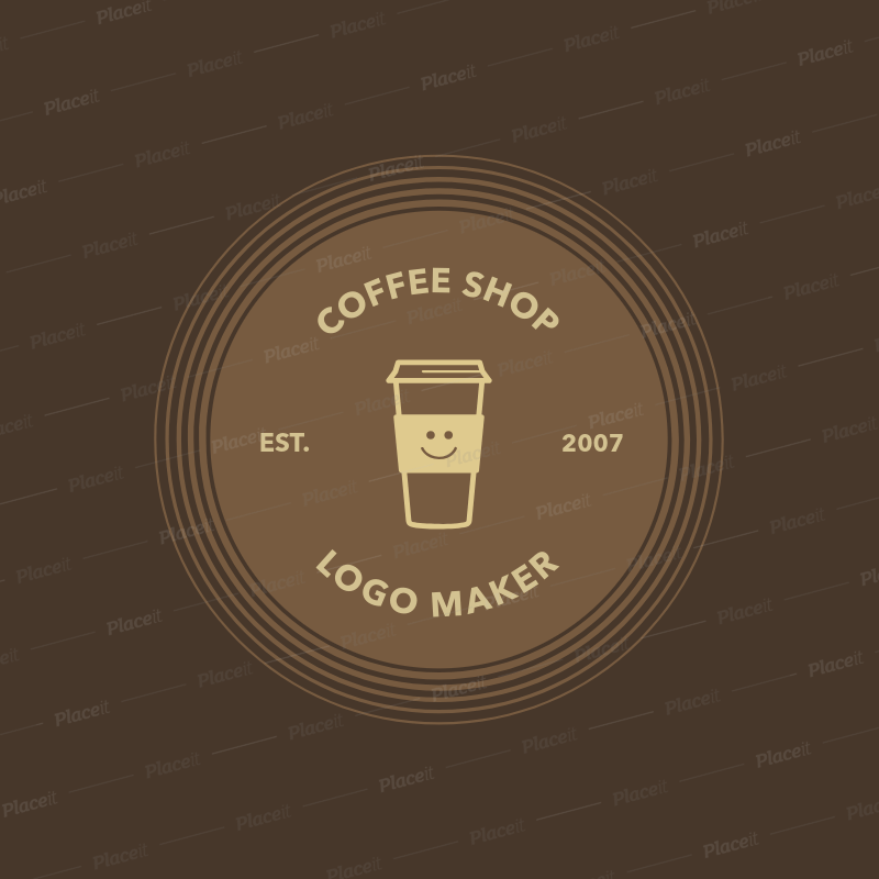 Sho Logo - Coffee Shop Logo Maker with Coffee Grains 950e