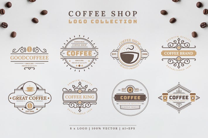 Sho Logo - Coffee Logo Collection by EightonesixStudios on Envato Elements