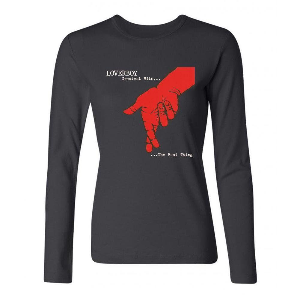 Loverboy Logo - Amazon.com: YLINTS Women's Loverboy Get Lucky Logo Long Sleeve T ...