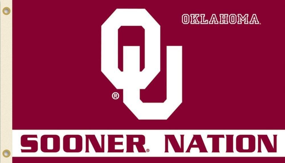 Sooners Logo - Oklahoma Sooners Logo Sooner Nation 3X5 Flag With Metal Grommets