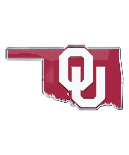Sooners Logo - Team ProMark Oklahoma Sooners Logo State-Shaped Automotive Decal