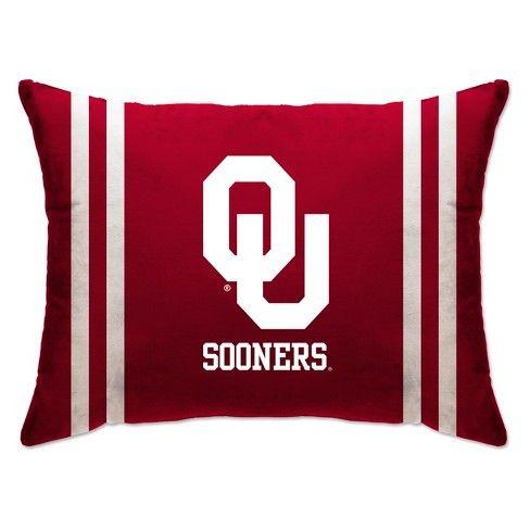 Sooners Logo - NCAA Oklahoma Sooners 20x26 Standard Logo Bed Pillow