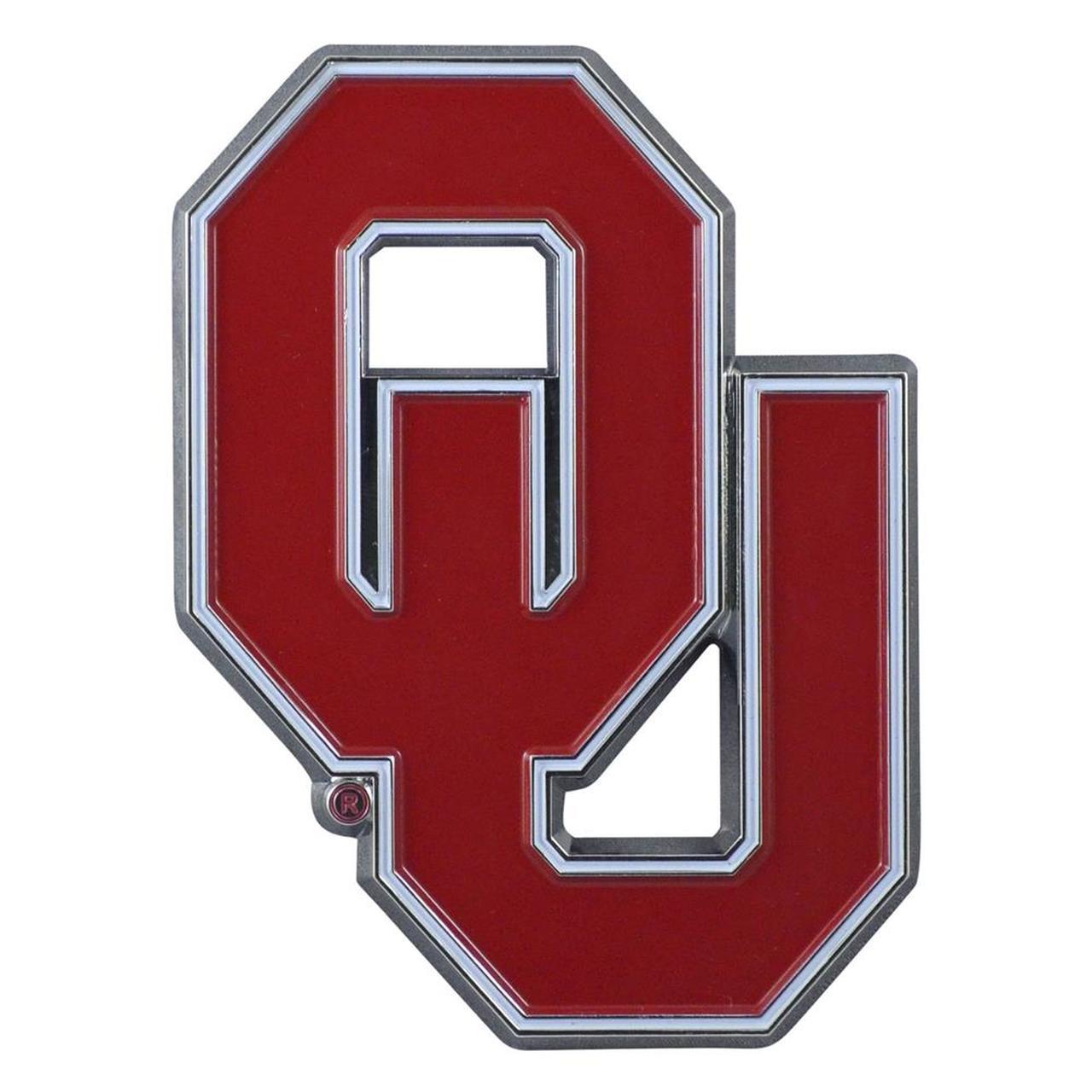 Sooners Logo - University of Oklahoma Sooners Car Emblem Color Metal Car Logo Decal
