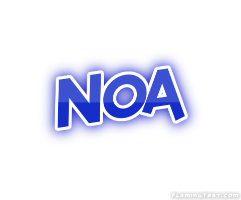 Noa Logo - Indonesia Logo. Free Logo Design Tool from Flaming Text