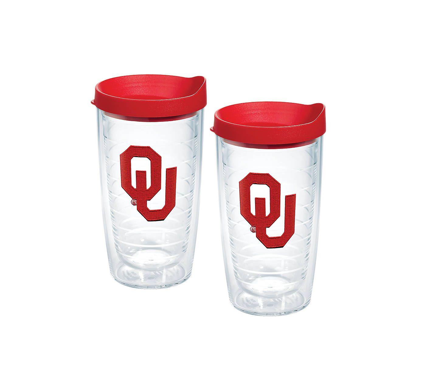 Sooners Logo - Oklahoma Sooners Logo Emblem With Travel Lid 2-Pack Gift Set - Boxed ...