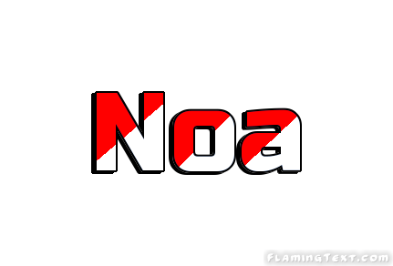 Noa Logo - Indonesia Logo | Free Logo Design Tool from Flaming Text