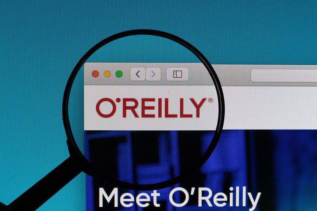 Reilly Logo - O'Reilly Media logo under magnifying glass | ✅ Marco Verch i… | Flickr