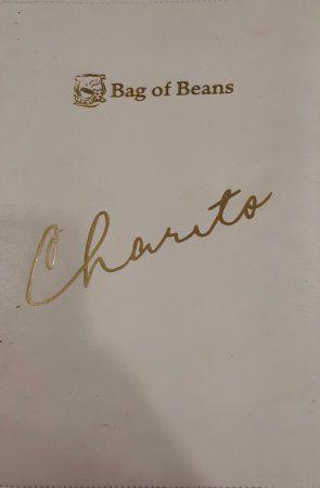 Charito Logo - front of menu + logo - Picture of Charito by Bag of Beans, Tagaytay ...