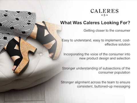 Caleres Logo - Our Customers - Caleres | First Insight