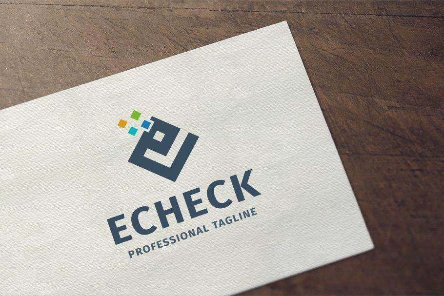 Echeck Logo - Echeck - Letter E Logo