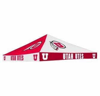Checkerboard Logo - Utah Utes Red / White Checkerboard Logo Tent Replacement Canopy