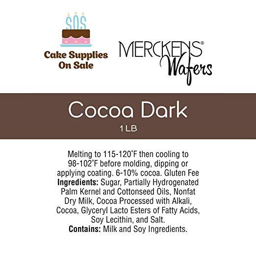 Merckens Logo - Merckens Cocoa Dark 1 lb Bag