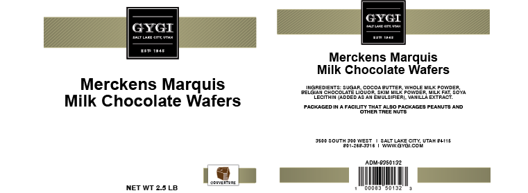 Merckens Logo - Merckens Marquis Milk Chocolate Wafers - 2.5 lb. Bag