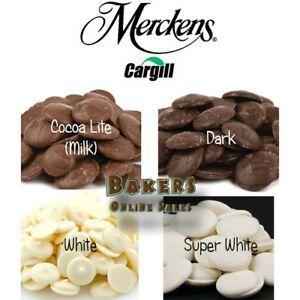 Merckens Logo - Details about Merckens 5 LB Milk Dark White Coating Melting Wafers  Chocolate Cocoa Candy Melts