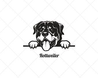 Rottweiler Logo - Rottweiler clipart | Etsy