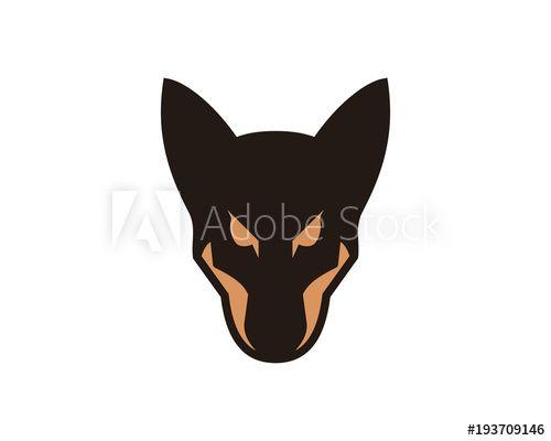 Rottweiler Logo - the Rottweiler Head Dog Illustration Abstract Symbol Modern Logo ...