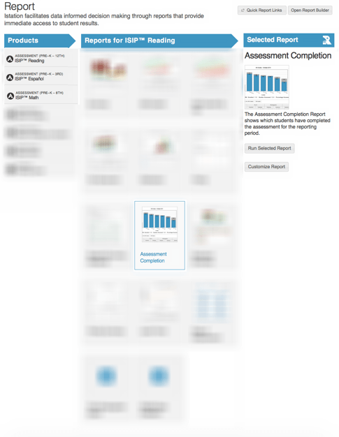 Isip Logo - Interactive User's Guide - ISIP Assessment Completion Report