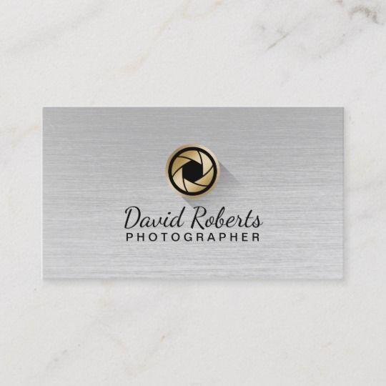 Shutter Logo - Photography Gold Camera Shutter Logo Professional Business Card