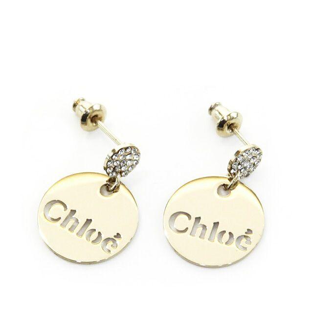 Commet Logo - Chloe accessories latest pierced earrings CHLOE COMMET logo pierced earrings