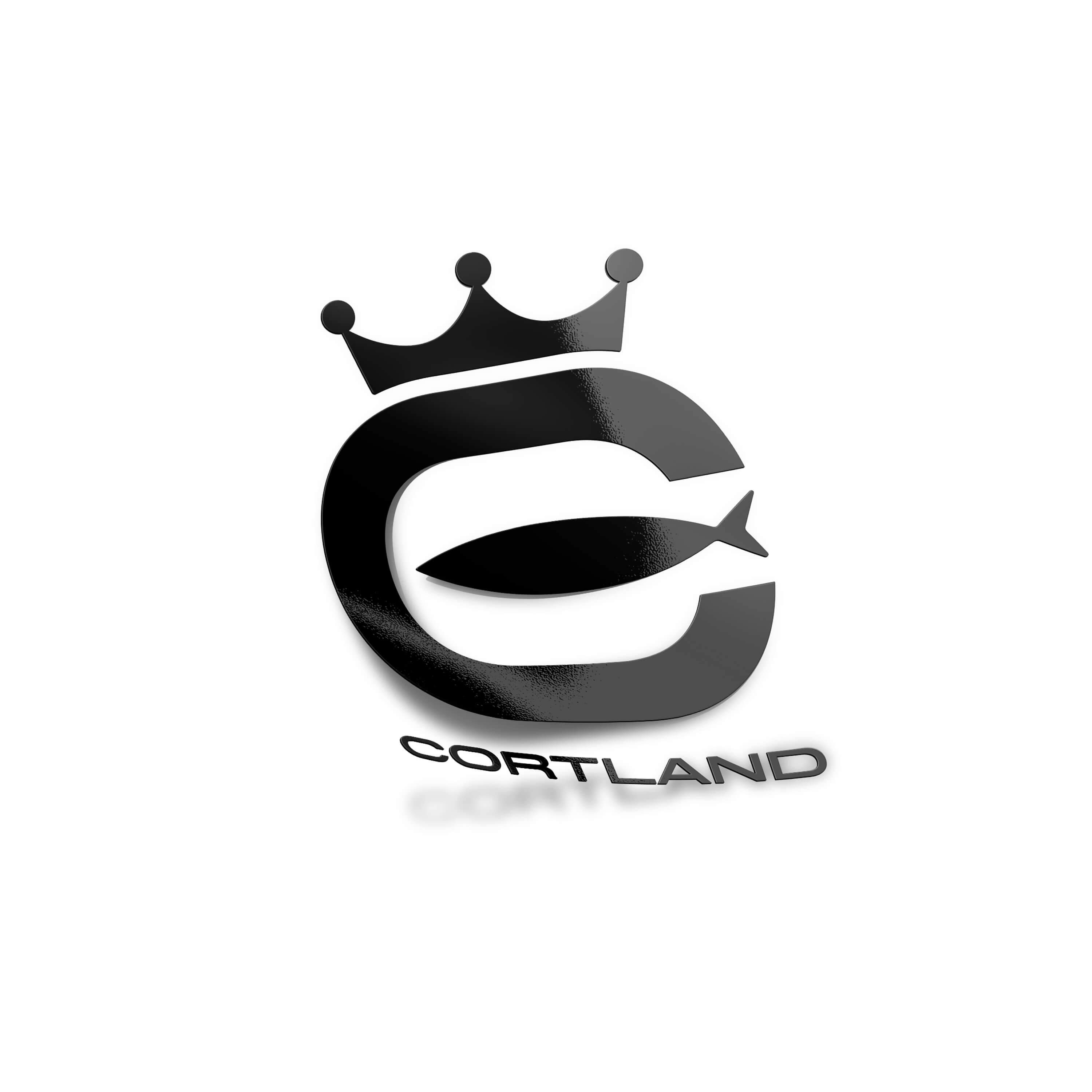 Cortland Logo - Cortland Logo Boat/Window Die-Cut Sticker - Black
