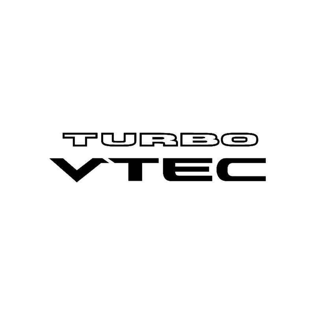 Vtec Logo - Turbo Vtec Logo Jdm Decal