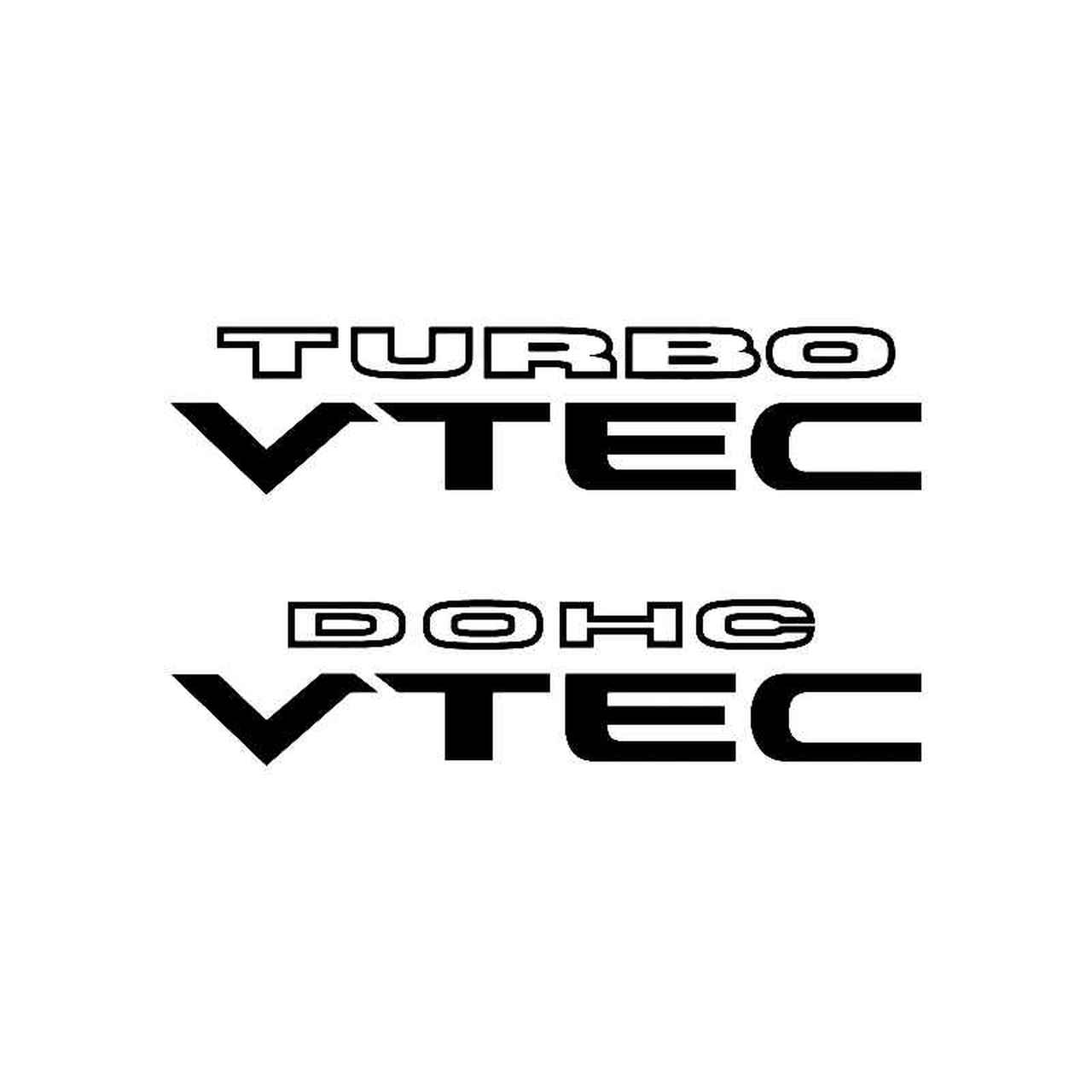 Vtec Logo - Dohc Turbo Vtec Logo Jdm Decal