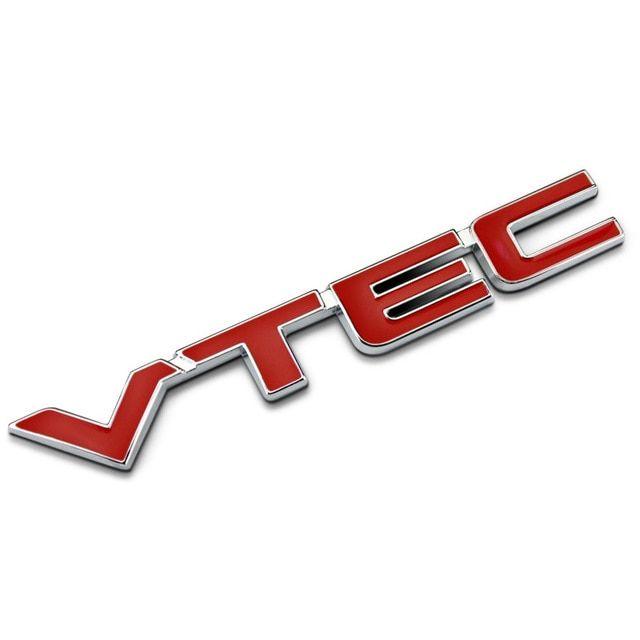 Vtec Logo - US $1.45 19% OFF. 3D Red VTEC Logo Metal Car Styling Emblem Tail Body Badge Zinc Alloy Sticker For Honda Civic Accord Odyssey Spirior CRV SUV In Car