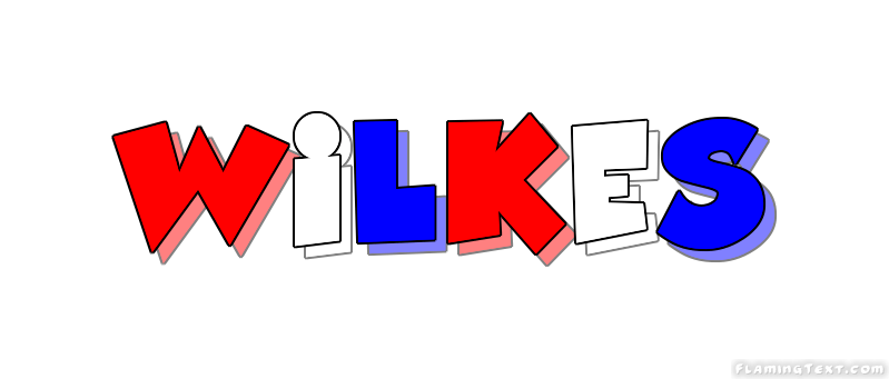 Wilkes Logo - United States of America Logo. Free Logo Design Tool from Flaming Text