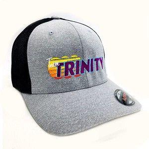 Trucker Logo - Team Trinity Embroidered Logo FLEXFIT Trucker Hat (Heather/Black)